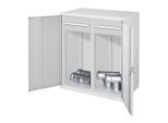 Kappes Schwerlastbeistellschrank Mod. 75 RAL 7035 Vollblechtüren 2 Schubladen (1472.06.1013)