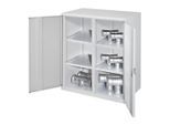 Kappes Schwerlastbeistellschrank Mod. 75 RAL 7035 Vollblechtüren 4 Fachböden (1472.07.1013)