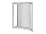 Kappes Systemschrank Leergehäuse Serie 400 RAL 7035 Sichtfenstertüren (1250.00.5013)