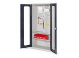 Kappes Werkzeugschrank RasterPlan Mod. 5 T410 mm RAL 7035/7016 Sichtfenstertüren (1352.01.5024)