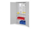 Kappes Werkzeugschrank RasterPlan Mod. 6 T410 mm RAL 7035 Türen innen Lochplatten (1352.02.3013)