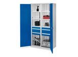 Kappes Schwerlastschrank MMT Mod. 52 RAL7035/5010 Türen innen Schlitzplatten (1463.04.4016)