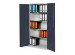 Kappes Systemschrank Serie 500 RAL 7035/7016 Vollblechtüren 4 Fachböden (1251.01.1024)