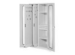 Kappes Vertikalschrank RasterPlan Mod. 82 RAL 7035 Sichtfenstertür mit Ausstattung (1465.03.5013)