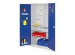 Kappes Werkzeugschrank RasterPlan Mod. 6 T500 mm RAL 7035/5010 Türen innen Lochplatten (1354.02.3016)