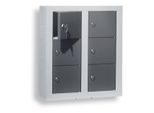 Kappes Wertfachschrank ErgoPlus 6 Fächer 585 x 485 x 250 mm RAL 7035/7016 (8501.00.0124)