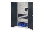 Kappes Schubladenschrank RasterPlan RAL 7035/7016 Mod. 12 Tür innen Lochplatten (1460.02.3024)