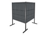 Kappes Trennwand RasterPlan Doppelfeld 90° L1500 / 1500 mm H1500 mm RAL 7016 6 LP (7228.00.1908)