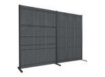 Kappes Trennwand RasterPlan Doppelfeld 180° H2000 mm RAL 7016 Ausstattung 1 LP/SP (7246.00.2308)