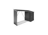 Duramax Metall Kaminholzregal mit Dach und Schuppen / Holzlager / Kaminholzunterstand Maße H. 161 x B. 272 x T. 108 cm