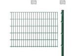 Doppelstabmattenzaun ARVOTEC "ESSENTIAL 103 zum Einbetonieren", grün (dunkelgrün), H:103cm, Kunststoff, Stahl, Zaunelemente, Zaunhöhe 103 cm, Zaunlänge 2 - 60 m