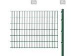 Doppelstabmattenzaun ARVOTEC "ESSENTIAL 123 zum Einbetonieren", grün (dunkelgrün), H:123cm, Kunststoff, Stahl, Zaunelemente, Zaunhöhe 123 cm, Zaunlänge 2 - 60 m