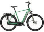 E-Bike KROSS "KROSS E-Citybike Damen Sentio 6.0 28" grün" Gr. 56, grün (grün, grau), Elektrofahrräder, Damen, 56cm, 28 Zoll (71,12cm), Pedelec, Elektrofahrrad für Damen und Herren