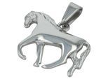 Kettenanhänger ADELIA´S "Mädchen Anhänger – Pferd Anhänger aus Edelstahl", silber, Schmuckanhänger, Mädchen, Edelstahl, Kettenanhänger, Ideal als Geschenk für besondere Anlässe