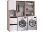 Mehrzweckschrank-Set PARISOT "Laundry 4", jackson eiche nachbildung, Kastenmöbel-Sets