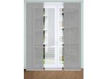 Schiebegardine HOME IN GREEN "ESTRA" Gr. 1, grau, B:60cm H:245cm, Polyester, Gardinen, Schiebegardine, SET DIGITALDRUCK,BAMBUSOPTIK RECYCELT