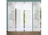 Schiebegardine HOME IN GREEN "AFONSO" Gr. 1, grau, B:60cm H:245cm, Polyester, Gardinen, Schiebegardine, SET DIGITALDRUCK,BAMBUSOPTIK RECYCELT