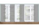 Schiebegardine HOME IN GREEN "ESTRA" Gr. 1, grau, B:60cm H:245cm, Polyester, Gardinen, Schiebegardine, SET DIGITALDRUCK,BAMBUSOPTIK RECYCELT