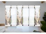 Schiebegardine HOME IN GREEN "FRANCQ", beige (natur), B:60cm H:245cm, Polyester, Gardinen, Schiebegardine, Bambusoptik, SET, recycelt, Digitaldruck