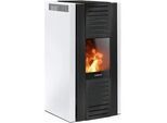 Pelletofen JUSTUS "Sirkos 2.0", weiß (schwarz), Kaminöfen