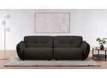 4-Sitzer BETYPE "Be Fluffy Mega Sofa, viel Platz, XXL Couch, Breite 283cm, bequem", grau (anthracit), B:283cm H:87cm T:120cm, 100% Polyester, Sofas, Softes Sitzgefühl, moderne Kedernaht, hochwertiger Bezug