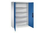 C+P Schwerlastschrank Acurado, 1950x1200x600mm, 7035/5010 ; C + P Möbelsysteme (8932-052|S10407)