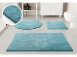 Badematte OTTO HOME "Selenne", rauch blau, H:20mm, Baumwolle, Badematten, Badematte, Badteppich, getuftet, modern, Uni, antirutsch, flauschig, Baumwolle