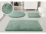 Badematte OTTO HOME "Lennja", mint grün, H:25mm, Polyester, Badematten, Badematte, Badteppich, getuftet, Uni, antirutsch, flauschig wie Kaninchenfell