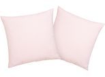 Kissenbezüge OTTO HOME "Luisa", rosa, B:40cm L:40cm, Renforcé, Renforcé, Kissenbezüge, aus 100% Baumwolle, mit Reißverschluss, atmungsaktiv, uni