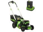 Greenworks GD60LM46SPK4 - Akku-Rasenmäher selbstangetrieben - 60V/4Ah - Taglio 46 cm