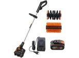 Worx WG441E - Akku-Oberflächenbürste - 20V - 4Ah - 2 Bürsten enthalten