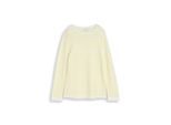 TOM TAILOR Damen Strickpullover aus Baumwolle, gelb, Gestreift, Gr. M