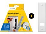 Einlass-Gurtwickler SCHELLENBERG "Unterputz, inkl. Abdeckplatte weiß", weiß, 1 Stk., Gurtwickler, 16 cm Lochabstand für das Rollladensystem Maxi