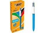 BIC 4 Colours Original Vierfarb-Kugelschreiber mit 1,0-mm-Spitze, 1 Stück