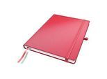 Notizbuch Leitz Complete, Format A4, 80 karierte Blatt, Hardcover-Einband, Lederoptik, FSC®-zertifiziert, rot