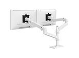 Monitorarm Ergotron LX Pro Dual, für 2 Displays bis 24″, neig-/schwenk-/drehbar, höhenverstellbar, Tischhalterung, VESA, Metall, weiss