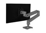 Monitorarm Ergotron LX Pro, für 1 Display bis 34″, neig-/schwenkbar, höhenverstellbar, Tischhalterung, VESA, Metall, dunkelgrau