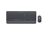 Tastatur-Maus-Set Logitech Signature Combo MK650 for Business, kabellos, QWERTZ, Handballenauflage, 2 Verbindungsmodi, schwarz
