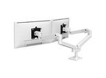 Monitorarm Ergotron LX Pro Dual, für 2 Displays nebeneinander, bis 27″, neig-/schwenk-/drehbar, höhenverstellbar, Tischhalterung, VESA, Metall, weiss