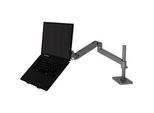 Monitorarm Ergotron LX Pro, hohe Säule, für 1 Display bis 34″, neig-/schwenkbar, höhenverstellbar, Tischhalterung, VESA, Metall, dunkelgrau