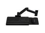 Tastatur Wandhalterung Ergotron LX Pro, mit Mausablagefläche, bis 2,3 kg, neig-/schwenkbar, höhenverstellbar, Aluminium, schwarz