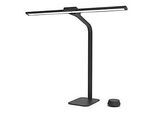 UNILUX LED-Tischleuchte Strata Base, Schwarz, 66 cm, dimmbar, Fernbedienung, USB
