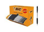 BIC Atlantis Classic Druckkugelschreiber mit mittlerer Spitze, Schwarz, 36er Vorteilspack
