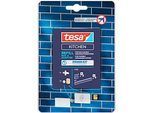 tesa® Power.Kit Nachfüllpack für Küchenorganizer Sets – Reling und Adapter, spurlos entfernbar,