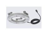 LED Maschinenleuchte Bauer & Böcker Kreislicht M, kabelgebunden, 7,5 W, 460 lm, 5500 K, um 360° drehbare Gelenke, 3 Magnetfüsse, IP67, Aluminium, grau