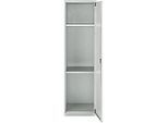 Schäfer Shop Genius Mehrzweckschrank FS, modular, abschliessbar, ohne Mittelwand, 2 Fachböden, B 545 x T 520 x H 1950 mm, Stahl, lichtgrau