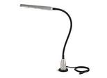 LED-Arbeitsleuchte Bauer & Böcker Silhouette, 10 W, 960 lm, 2700-5500 K, neigbar, Gestensteuerung, dimmbar, Magnetfuss, IP65, L 750 mm, Aluminium, grau-schwarz