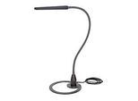 LED-Tischleute Bauer & Böcker Comet, 10 W, 960 lm, 2700-5500 K, dimmbar, neigbar, Gestensteuerung, L 750 mm, Aluminium, schwarz-grau