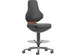 TEXON Arbeits- und Labordrehstuhl mit Skintec-Polsterung, ergonomisch, Sitzhöhe 570–810 mm