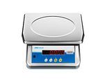 Waage ae ADAM Aqua ABW-32S, ungeeicht, wasserfest, Ablesbarkeit 2 g/Wägebereich bis 32 kg, LED, Netz-/Akkubetrieb, Plattform B 300 x T 210 mm, Edelstahl